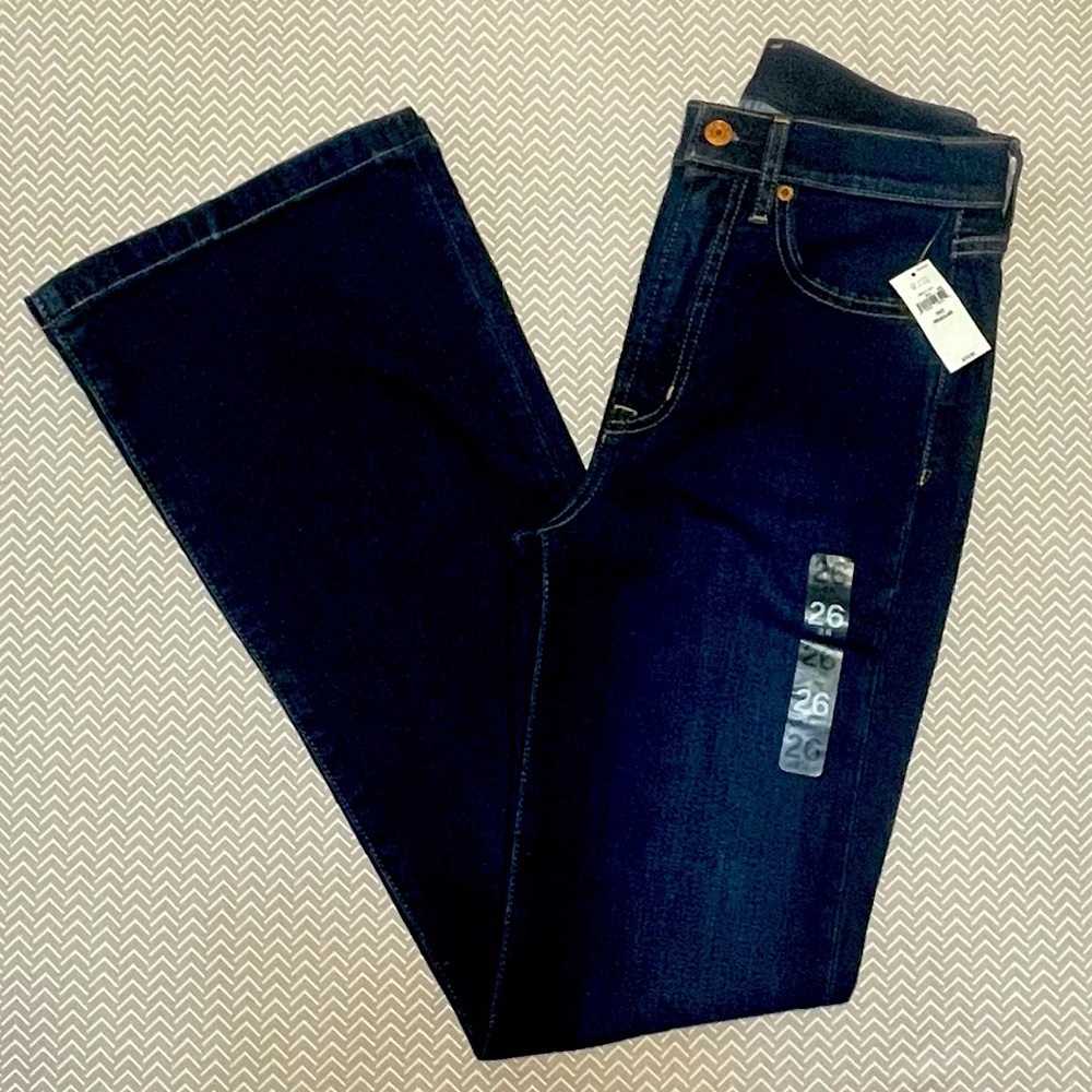 GAP 70’s Flare Wide Leg Blue Jeans - Picture 7 of 13